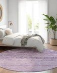LOOMLAN Rugs Charix Purple Washable Indoor-Outdoor Rug