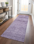 LOOMLAN Rugs Charix Purple Washable Indoor-Outdoor Rug