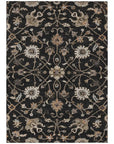 LOOMLAN Rugs Clara Black Washable Indoor-Outdoor Rug