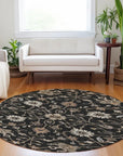 LOOMLAN Rugs Clara Black Washable Indoor-Outdoor Rug