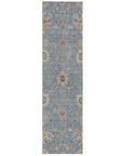 LOOMLAN Rugs Clara Blue Washable Indoor-Outdoor Rug