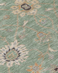 LOOMLAN Rugs Clara Green Washable Indoor-Outdoor Rug