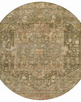 LOOMLAN Rugs Clarina Green Washable Indoor-Outdoor Rug