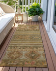 LOOMLAN Rugs Claritha Beige Washable Indoor-Outdoor Rug