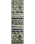 LOOMLAN Rugs Claritha Green Washable Indoor-Outdoor Rug