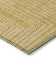 LOOMLAN Rugs Clayra Gold Washable Indoor-Outdoor Rug
