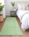 LOOMLAN Rugs Clayra Mint Washable Indoor-Outdoor Rug