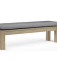 Coastal Teak Sunbrella Outdoor Dining Bench - LOOMLAN - Sunset West - Outdoor Benches