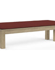 Coastal Teak Sunbrella Outdoor Dining Bench - LOOMLAN - Sunset West - Outdoor Benches