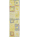 LOOMLAN Rugs Cora Gold Washable Indoor-Outdoor Rug