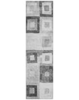 LOOMLAN Rugs Cora Gray Washable Indoor-Outdoor Rug