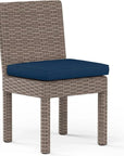 Coronado Sunbrella Armless Outdoor Dining Chair 2PC - LOOMLAN - Sunset West - Outdoor Dining Chairs