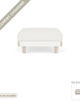 Cushions: Replacement Cushions For Catalina Sunbrella Ottoman - Made to Order in the USA