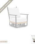 Cushions: Replacement Cushion For Low Country Glider Lounge Chair - Made to Order in the USA