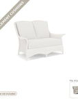 Cushions: Replacement Cushions For Mandalay Outdoor Loveseat - Made to Order in the USA