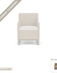 Cushions: Milan Outdoor Replacement Cushion For Dining Armchair - Made to Order in the USA