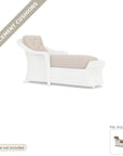 Cushions: Reflections Outdoor Replacement Cushions Day Chaise - Made to Order in the USA