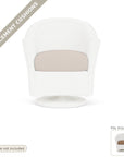 Cushions: Reflections Replacement Cushions Dining Swivel Chair - Made to Order in the USA