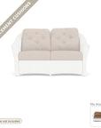 Cushions: Reflections Outdoor Replacement Cushions for Loveseat - Made to Order in the USA