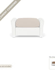 Cushions: Reflections Outdoor Replacement Cushions for Ottoman - Made to Order in the USA