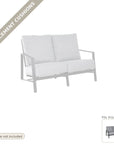 Cushions: New Cushions for the Castelle Prism Loveseat Deep Made in USA
