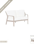 Cushions: New Cushions for the Castelle Berkeley Crescent Curved Outdoor Loveseat Deep