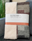 Flowing Harmony Paprika Washable Indoor-Outdoor Rug