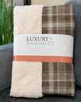 Still Bloom Brown Washable Indoor-Outdoor Rug
