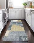 LOOMLAN Rugs Daeel Gray Washable Indoor-Outdoor Rug