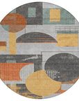 LOOMLAN Rugs Daeon Gray Washable Indoor-Outdoor Rug