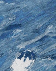 LOOMLAN Rugs Dahlina Blue Washable Indoor-Outdoor Rug