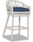 Dana Rope Weatherproof Outdoor Bar Stool - LOOMLAN - Sunset West - Outdoor Bar Stools
