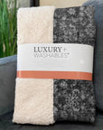 Ocean Ripples Grey Washable Indoor-Outdoor Rug