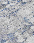 LOOMLAN Rugs Dorana Blue Washable Indoor-Outdoor Rug