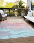 LOOMLAN Rugs Duskaria Orange Washable Indoor-Outdoor Rug