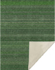 Stripes Fern Washable Indoor-Outdoor Rug