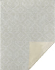 Offset Stripes Ivory Washable Indoor-Outdoor Rug