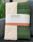 Stripes Fern Washable Indoor-Outdoor Rug