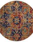 Oriental Paprika Indoor-Outdoor Rug with Matching Throw -- view 3