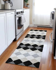 LOOMLAN Rugs Eira Black Washable Indoor-Outdoor Rug