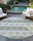 LOOMLAN Rugs Eira Green Washable Indoor-Outdoor Rug