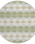 LOOMLAN Rugs Eira Green Washable Indoor-Outdoor Rug