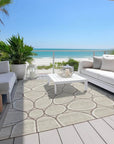 LOOMLAN Rugs Elantra Beige Washable Indoor-Outdoor Rug