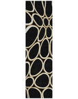 LOOMLAN Rugs Elantra Black Washable Indoor-Outdoor Rug