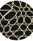 LOOMLAN Rugs Elantra Black Washable Indoor-Outdoor Rug