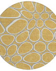LOOMLAN Rugs Elantra Gold Washable Indoor-Outdoor Rug