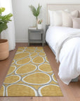 LOOMLAN Rugs Elantra Gold Washable Indoor-Outdoor Rug