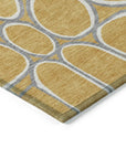 LOOMLAN Rugs Elantra Gold Washable Indoor-Outdoor Rug