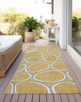 LOOMLAN Rugs Elantra Gold Washable Indoor-Outdoor Rug