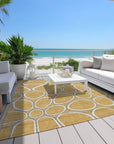 LOOMLAN Rugs Elantra Gold Washable Indoor-Outdoor Rug